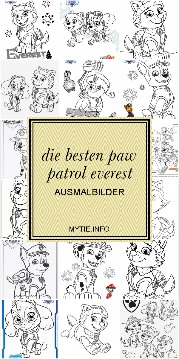 Die Besten Paw Patrol Everest Ausmalbilder
